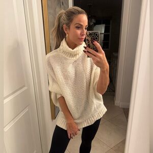 REVOLVE Ivory Cowl Neck Sweater
